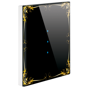 5  KenarDesenli Siyah Renk