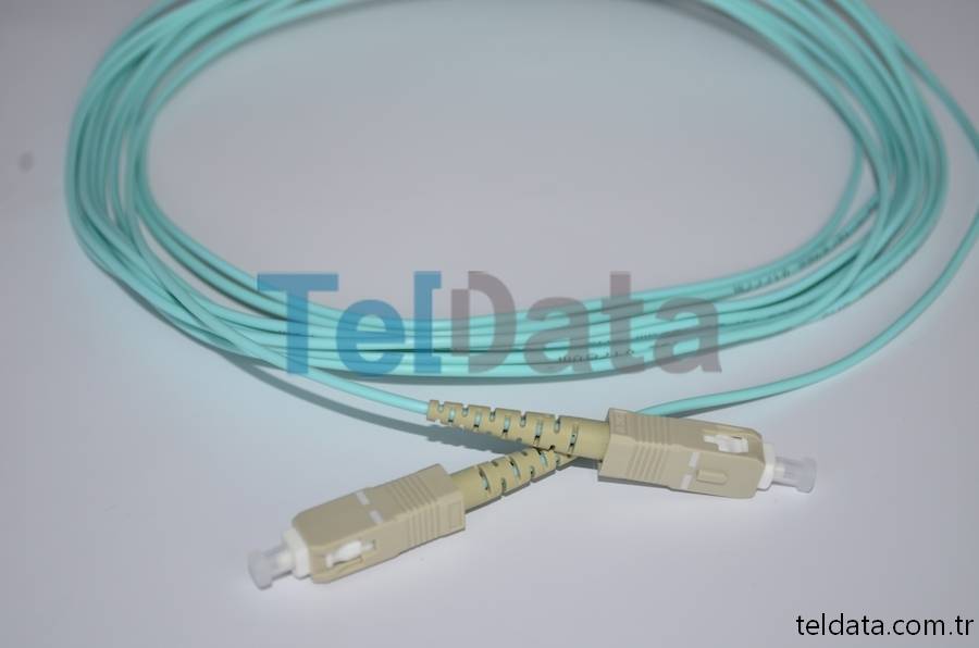 SC SC Fiber Patch Cord, MultiMode, Duplex, OM3 03