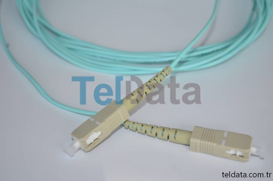 SC SC Fiber Patch Cord, MultiMode, Simplex, OM3 01