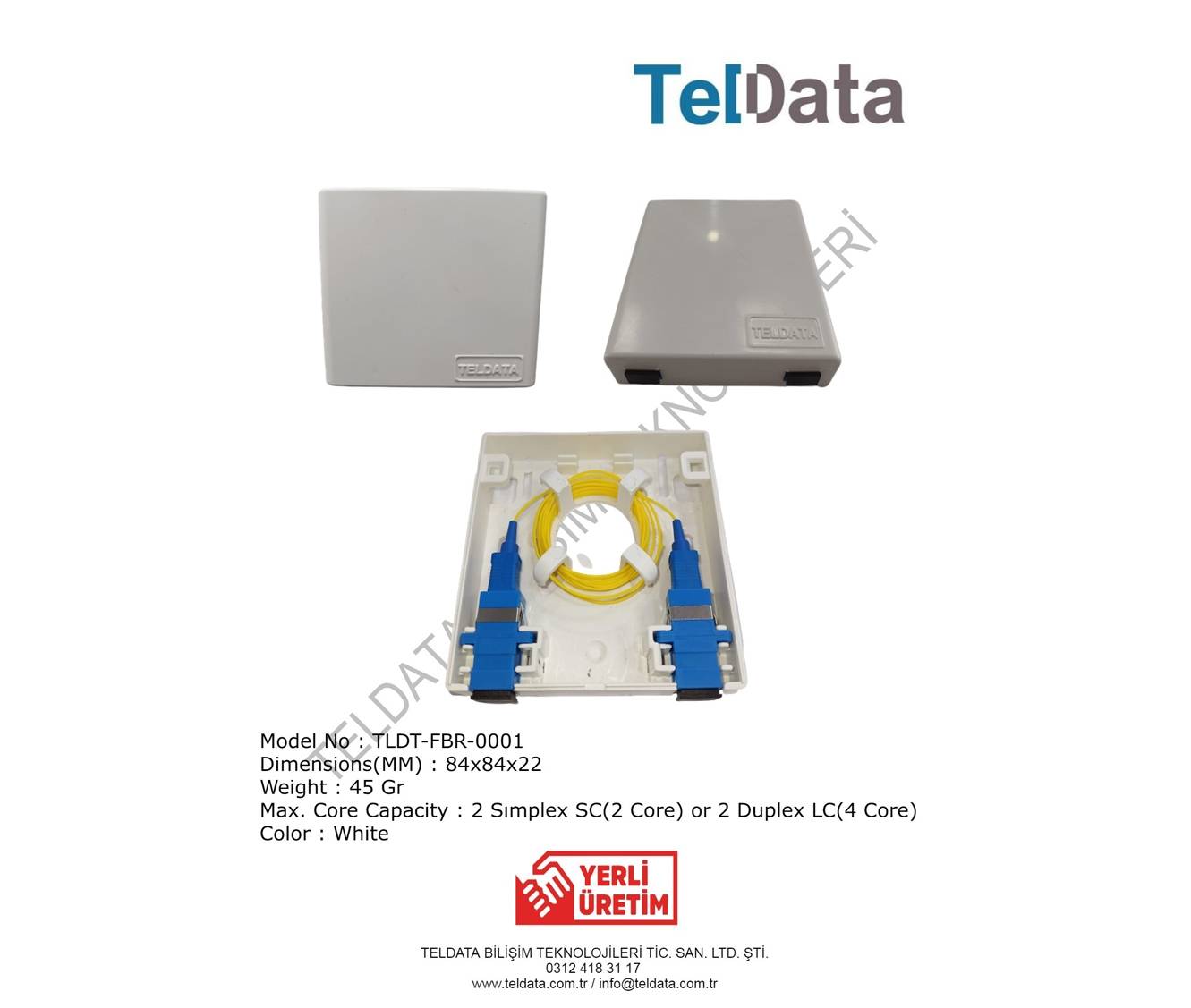 yerli uretim fiber optik duvar prizi