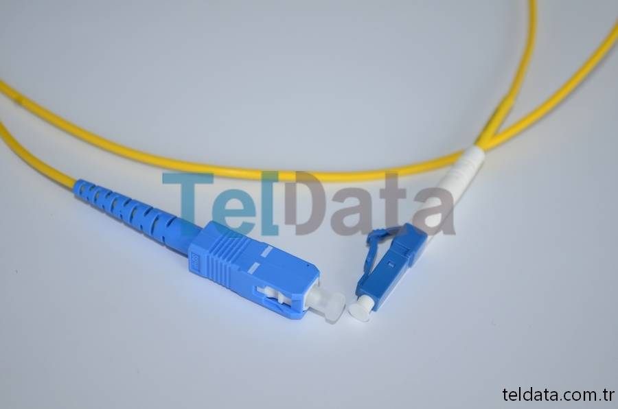 SC LC Fiber Patch Cord, Single Mode, Simplex, UPC 04