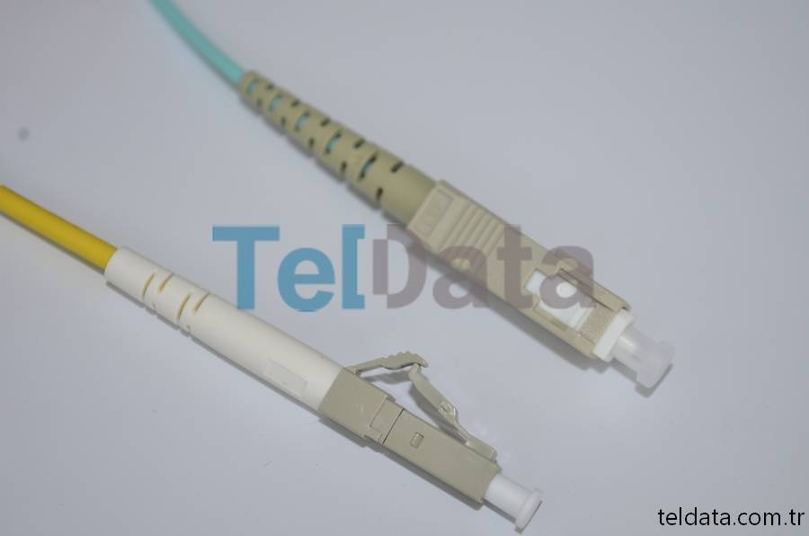 SC LC Fiber Patch Cord, MultiMode, Simplex, OM3 01